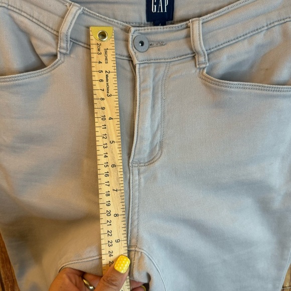 Gap Women’s Light Grey Mid Rise Skinny Pants Size 4 - Picture 5 of 11